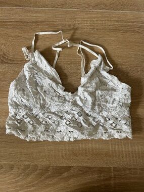 Anemone White Lace Bandeau Bralette
